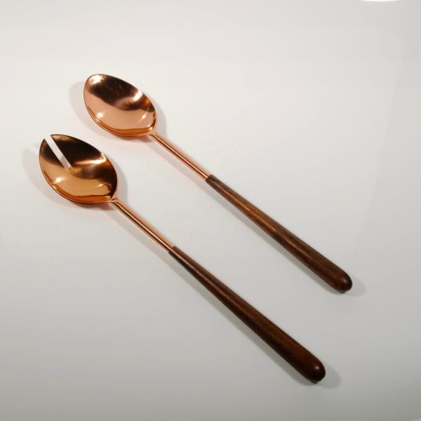 Copper Plated Salad Serving Set