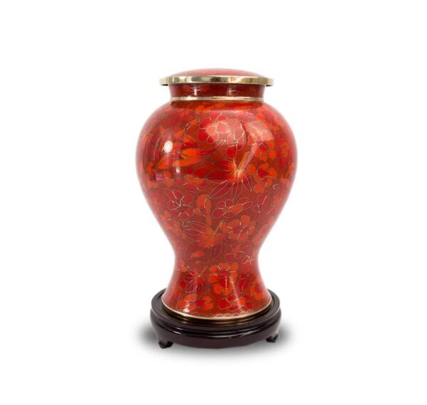 Red color Adult Cremation Urns