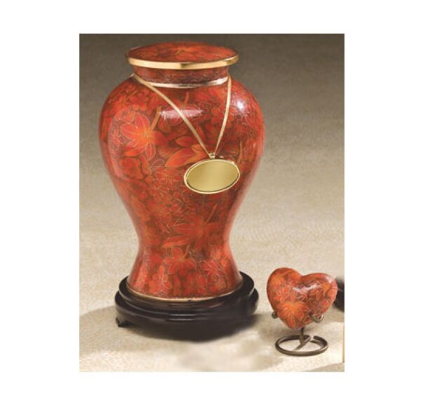 Red color Adult Cremation Urns - Image 2